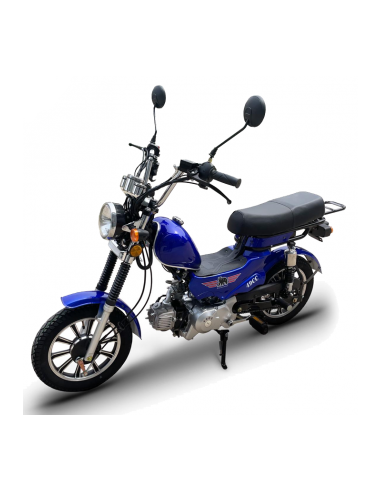 Bicimoto 49cc - 4 Tiempos Azul Bencinera 5 Lts